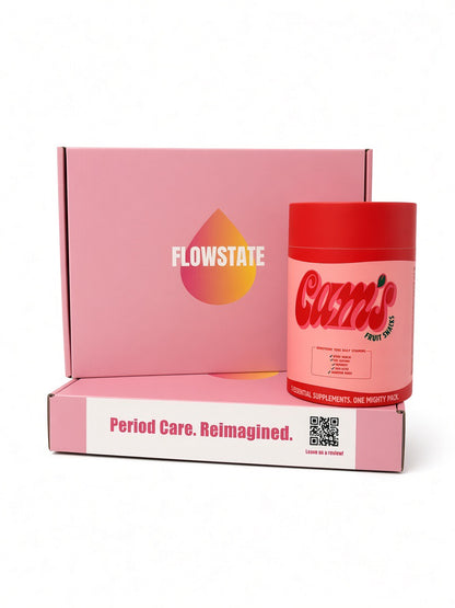 FlowState Period & Self Care Box + Cams Fruit Snacks Limited Edition